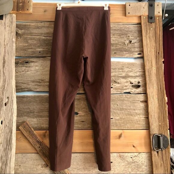 HAGGAR petite brown dress pants size 26W - Picture 2 of 4